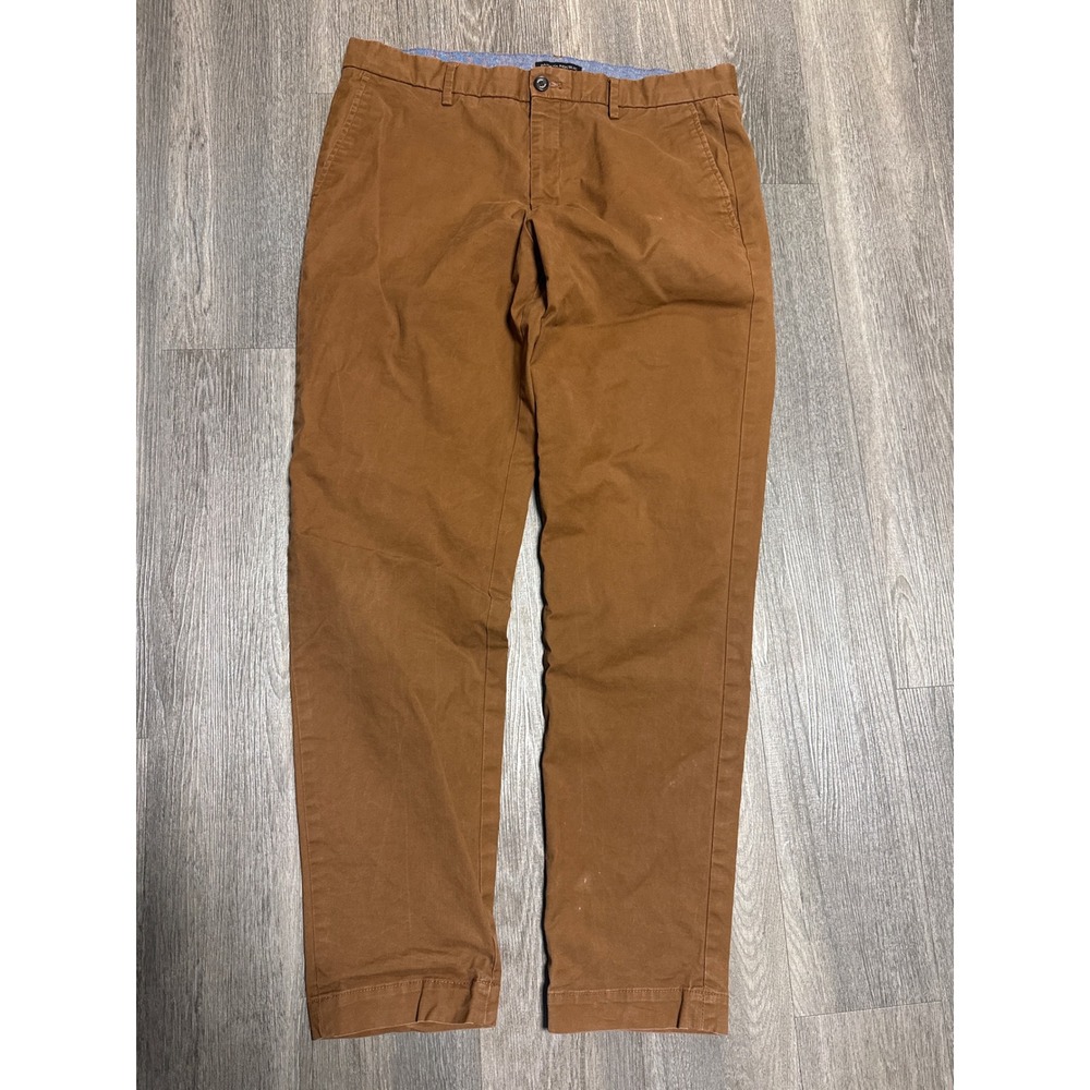 Banana Republic Mason Chino Mens 36x34 Brown Athletic Tapered Fit Pants